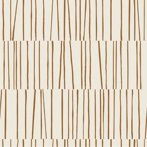 2!!!! TEMPAPER NWT Bobby birk shift copper and cream peel & stuck wallpaper